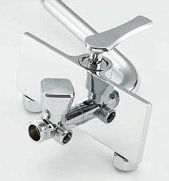 Frap Душевая стойка F24002 с крючками хром – фотография-2