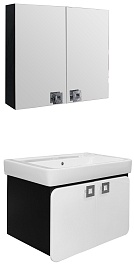 Mixline Мебель для ванной Мальта 80 черная – фотография-1