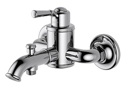 Aquatek Смеситель для ванны с душем Классик AQ1540CR хром – фотография-1