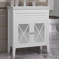 Opadiris Тумба под раковину Палермо 80 белая матовая