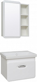 Runo Мебель для ванной Капри 50 подвесная белая – фотография-1