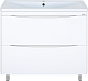 Misty Тумба под раковину Атлантик 100 2 ящика белая – фотография-6