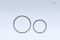 Aquatek Унитаз подвесной Либра New AQ0530N-00 в комплекте с инсталляцией Standard INS-0000012 с клавишей смыва KDI-0000015 белая и крепления KKI-0000002 – фотография-4