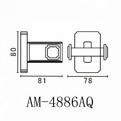 Art&Max Крючок Gotico AM-4886AQ – фотография-2