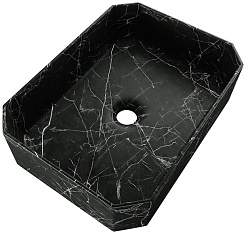 Teymi Раковина накладная Netta 50 T51204 черный мрамор – фотография-2