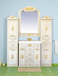 Misty Шкаф - пенал Roma 35 R бежевый – фотография-3