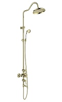 Aquatek Душевая система Классик AQ2543PG с термостатом, полированное золото