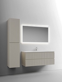 Sancos Шкаф пенал Snob T 35 подвесной бежевый матовый (beige soft) – фотография-6