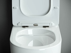 Ceramicanova Унитаз напольный пристенный Metropol Rimless CN4001 белый – фотография-4