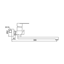 Frap Смеситель для ванны H806 F22806 сатин – фотография-2