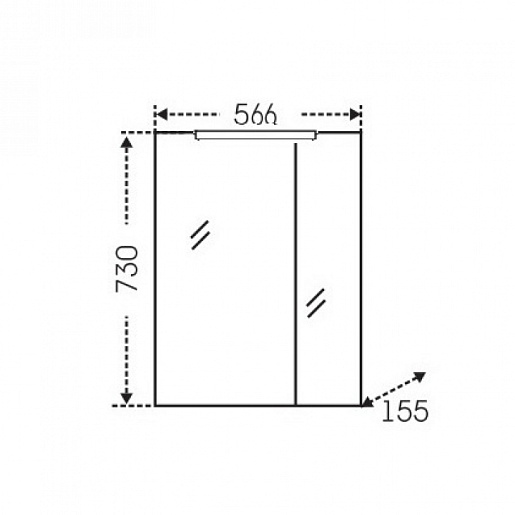 СанТа Мебель для ванной Сатурн 60 – картинка-5