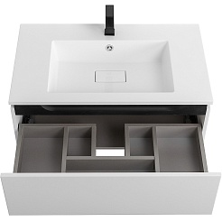 Cezares Тумба под раковину Slider 80 подвесная белая – фотография-5