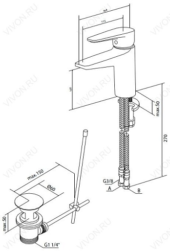 Am.Pm Смеситель Inspire F5082100 – картинка-3