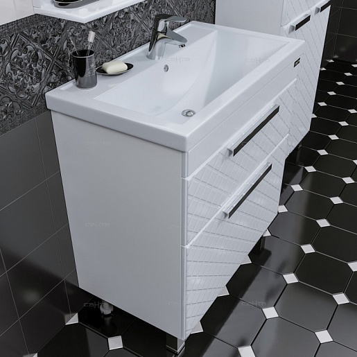 СанТа Тумба с раковиной Калипсо 80 NEW – фотография-2