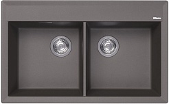 Florentina Мойка кухонная Тоскана 820 серый шелк – фотография-1