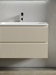 Sancos Тумба с раковиной Snob R 100 beige soft раковина Grace 101 R CN7015 – фотография-7