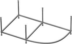 Cezares Каркас для ванны Metauro 180x80 CORNER-MF – фотография-1