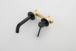 Aquatek Смеситель для раковины Европа AQ1313MB матовый черный – фотография-5