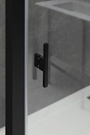 Allen Brau Душевой уголок Priority 140x100 3.31012.BBA/3.31021.BBA чёрный браш – фотография-6