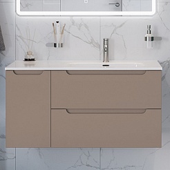 BelBagno Мебель для ванной Etna 100 R подвесная бежевая матовая – фотография-3