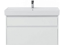 Aquanet Тумба с раковиной Nova Lite 100 2 ящика, белая – фотография-7
