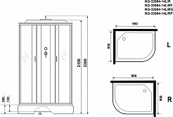 Niagara Душевая кабина Classic NG-33984-14LG – фотография-15