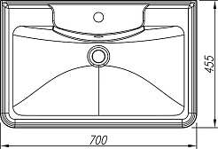 Vivon Тумба с раковиной Atwood 70 напольная дерево – фотография-17