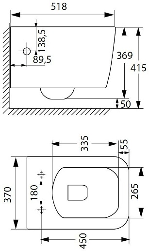 Allen Brau Чаша подвесного унитаза Liberty 4.33009.20 белый – фотография-14