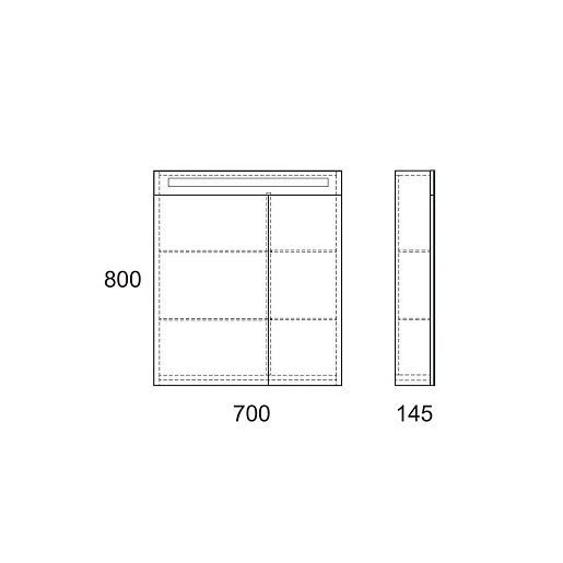Owl 1975 Мебель для ванной Nyborg 70 – картинка-7