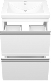 Misty Тумба под раковину Ингрид 60 белая – фотография-3