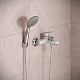Aringa Смеситель для ванны и душа Рейн AR02005WH белый/хром – картинка-8