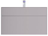 Am.Pm Тумба с раковиной Inspire 2.0 100 серая
