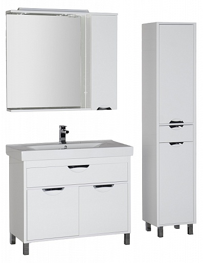 Aquanet Тумба с раковиной "Гретта 100" (179199) – картинка-5