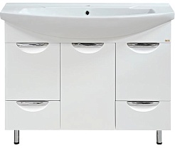 Misty Тумба для умывальника Лаванда 80 с ящиками – фотография-1