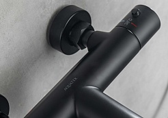 Aquatek Смеситель для ванны с душем Вега AQ1043MB матовый черный – фотография-3