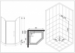 Esbano Душевой уголок ESD-8160 – фотография-12