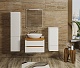 Mixline Мебель для ванной Виктория 90 подвесная белая софт/дуб светлый – фотография-18