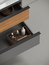 Sancos Тумба под раковину Delta 80 дуб красный/графит – фотография-9