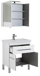 Aquanet Мебель для ванной "Сиена 70" белая напольная (196500) – фотография-8