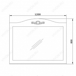 Водолей Мебель для ванной "Верди 120" белая – фотография-10