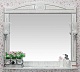 Sanflor Мебель для ванной Адель 100 белая, патина серебро – фотография-11