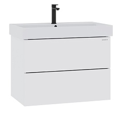 Onika Тумба с раковиной Эсквана 80 подвесная белая – фотография-1