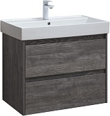 Aquanet Тумба с раковиной Nova Lite 75 подвесная дуб серый