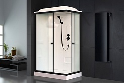 Royal Bath Душевая кабина HP RB 8120HP1-M-BL-L 120x80 L стекло матовое профиль черный матовый – фотография-2