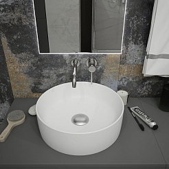 Teymi Накладная мебельная раковина Lina D41 белый матовый T50195 – фотография-11