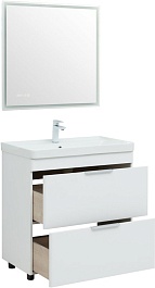Aquanet Мебель для ванной Ирис New 70 белая – фотография-4