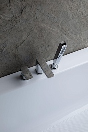 Allen Brau Смеситель на борт ванны Infinity 5.21008-00 (с внутренней частью) хром – фотография-2