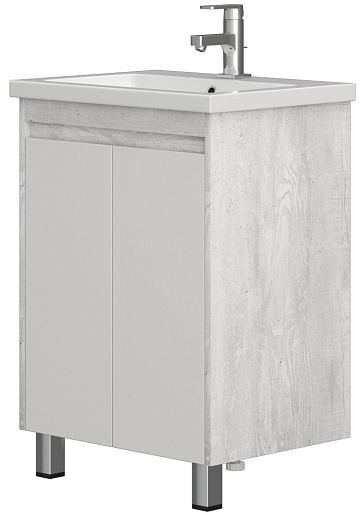 Corozo Тумба с раковиной напольная Остин 60, пайн белый – фото-1