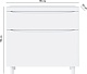 Vivon Тумба под раковину Ostin 90 напольная белая матовая – фотография-16