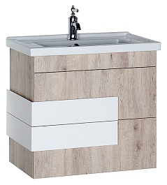 Aquanet Тумба с раковиной "Мадейра 70" дуб кантри – фотография-1